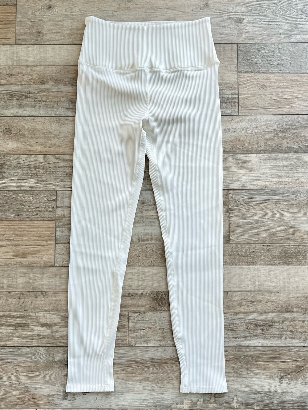 Carbon38 Women’s Ribbed High Waisted 7/8 Leggings Size Medium
